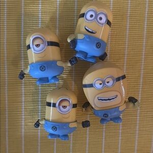Minions Figurine Set of four with removeable parts.